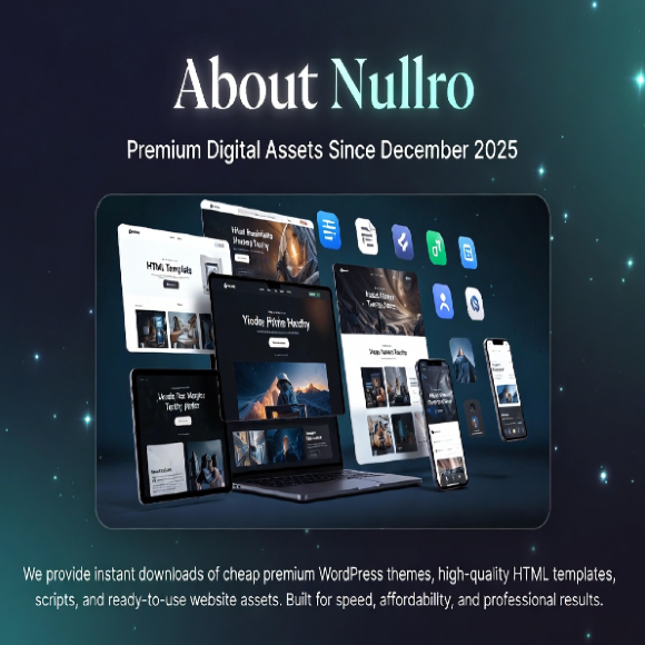 About Nullro Premium Digital Assets Since December 2025